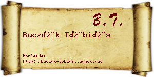 Buczák Tóbiás névjegykártya